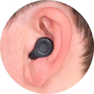 In-het-oor (IHO) halve schelp